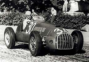 El 125F1 en el GP de Francia de 1949